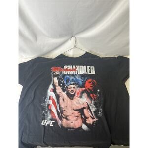 UFC MMA Michael Chandler Graphic Black Short Sleeve T Shirt Mens Size 3XL Combat